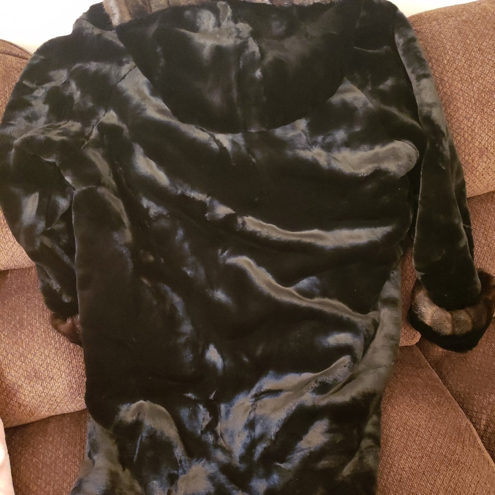 Black Faux Fur Coat